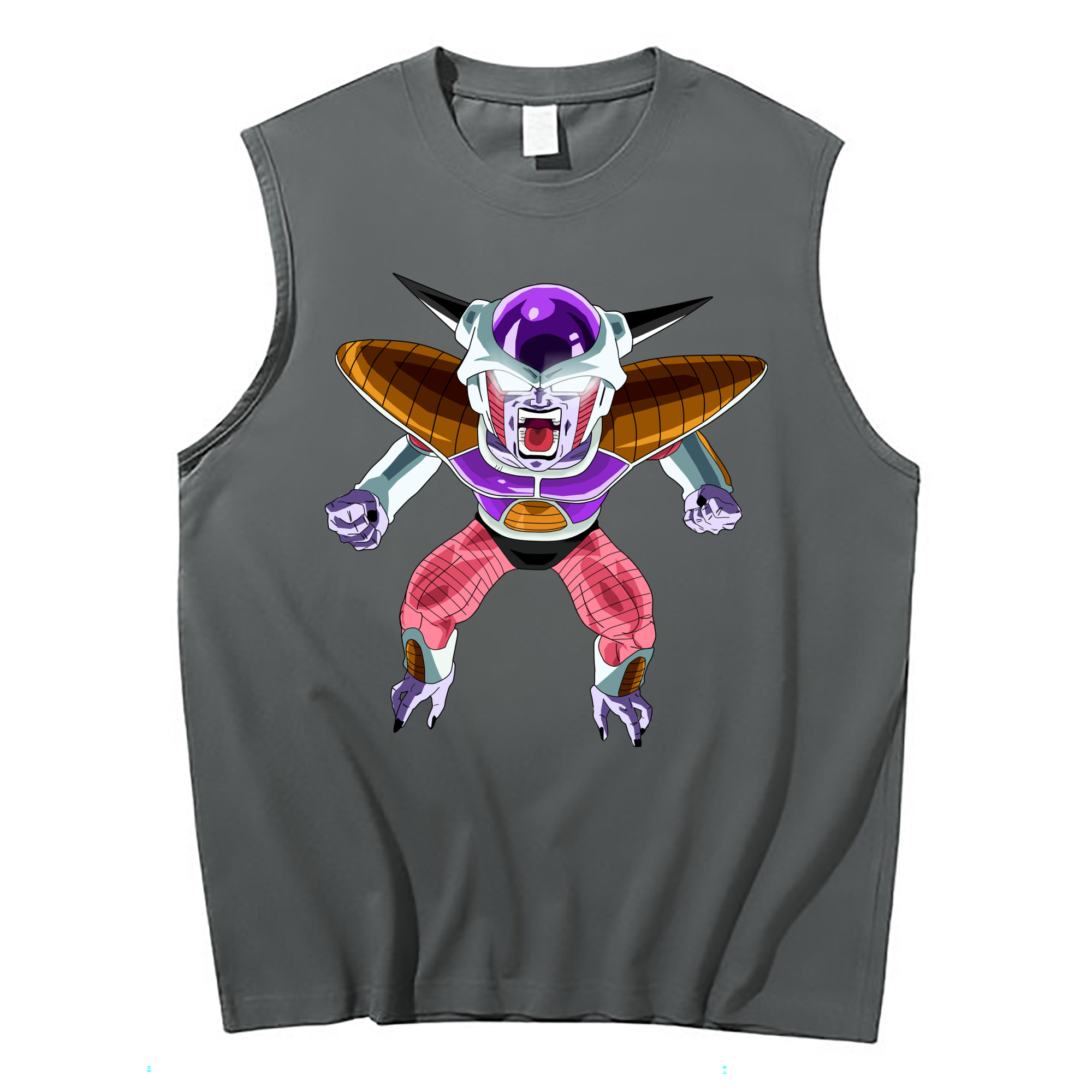 （画像用） ドラゴンボール フリーザ DRAGON BALL Frieza コットン100％タンクトップ（フロントプリント）